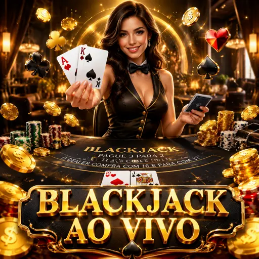 Mesa de blackjack ao vivo com cartas distribuídas pelo dealer no B35